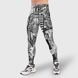 Тайтсы мужские Пестрый трэш, цвет: 3D-принт — фото 2