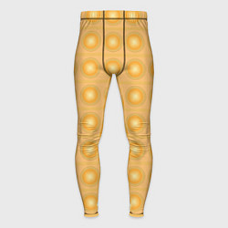 Тайтсы мужские Желтые пузыри, цвет: 3D-принт