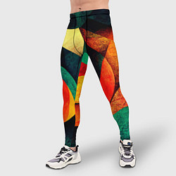 Тайтсы мужские Текстурированная цветная абстракция, цвет: 3D-принт — фото 2