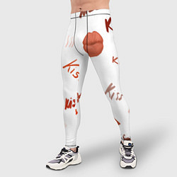 Тайтсы мужские Поцелуйчики, цвет: 3D-принт — фото 2