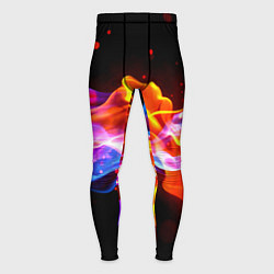 Тайтсы мужские Битвы огней волны, цвет: 3D-принт