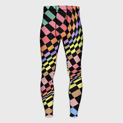 Мужские тайтсы Colorful avant-garde chess pattern - fashion