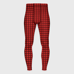 Тайтсы мужские Мелкая красная клетка, цвет: 3D-принт