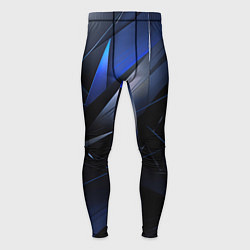 Тайтсы мужские Blue black background, цвет: 3D-принт