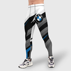 Тайтсы мужские БМВ - спортивная униформа, цвет: 3D-принт — фото 2