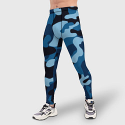 Тайтсы мужские Морской хаки, цвет: 3D-принт — фото 2
