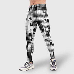 Тайтсы мужские Устрашающая сеть, цвет: 3D-принт — фото 2