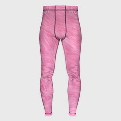 Тайтсы мужские Розовая шерсть, цвет: 3D-принт