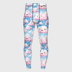 Тайтсы мужские Кавайные милые облока, цвет: 3D-принт