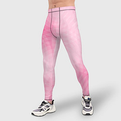 Тайтсы мужские Абстракция с розовыми кругами, цвет: 3D-принт — фото 2