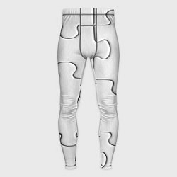 Тайтсы мужские Детальки пазла, цвет: 3D-принт
