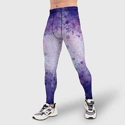 Тайтсы мужские Абстракция - purple scales, цвет: 3D-принт — фото 2