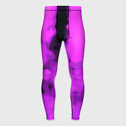 Тайтсы мужские Узор фиолетовая нежность, цвет: 3D-принт