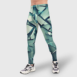 Тайтсы мужские Битое стекло текстура, цвет: 3D-принт — фото 2