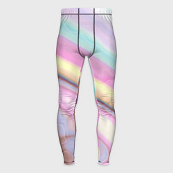 Тайтсы мужские Розово-голубой мрамор, цвет: 3D-принт