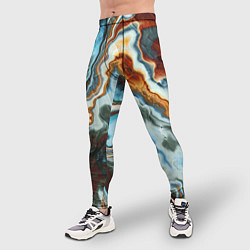 Тайтсы мужские Мраморная текстура, цвет: 3D-принт — фото 2