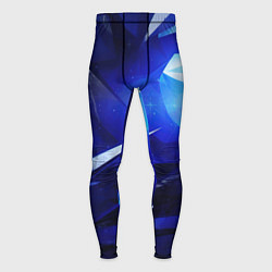 Мужские тайтсы Black and blue abstract background sport style