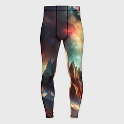 Мужские тайтсы Space landscape with mountains