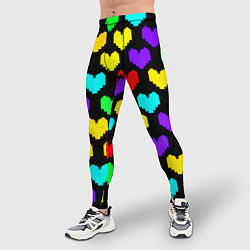 Тайтсы мужские Undertale heart pattern, цвет: 3D-принт — фото 2
