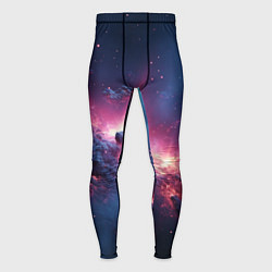 Тайтсы мужские Взрыв в космосе, цвет: 3D-принт