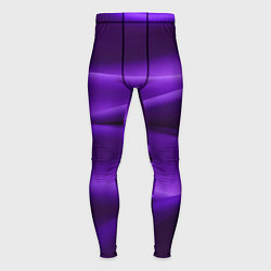 Тайтсы мужские Фиолетовый шелк, цвет: 3D-принт