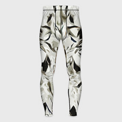 Мужские тайтсы Black and white abstraction