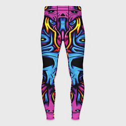 Тайтсы мужские Skull tatoo steel, цвет: 3D-принт