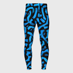 Тайтсы мужские Синее граффити, цвет: 3D-принт