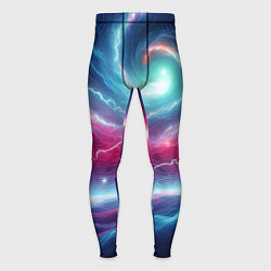 Тайтсы мужские Spiral neon galaxy - ai art fantasy, цвет: 3D-принт