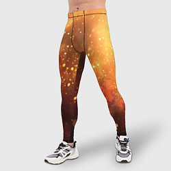 Тайтсы мужские Золотая блестящая текстура, цвет: 3D-принт — фото 2