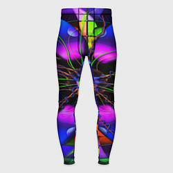Тайтсы мужские Неоновая психоделика лепестки, цвет: 3D-принт