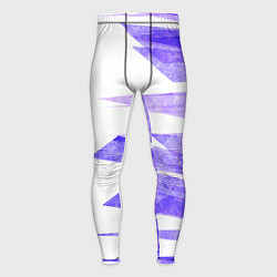 Тайтсы мужские Color white purple, цвет: 3D-принт