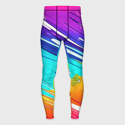 Тайтсы мужские Радужные брызги краски текстура, цвет: 3D-принт
