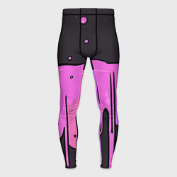 Тайтсы мужские Фиолетовая текстура на черном фоне, цвет: 3D-принт