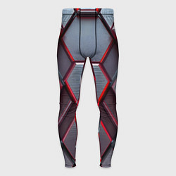 Тайтсы мужские Бордовый бронежилет, цвет: 3D-принт