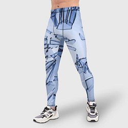 Тайтсы мужские Текстура разбитого стекла, цвет: 3D-принт — фото 2