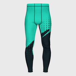 Мужские тайтсы Color black light blue