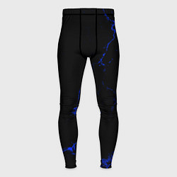 Тайтсы мужские Color black blue, цвет: 3D-принт