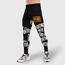 Тайтсы мужские Fortnite x pubg, цвет: 3D-принт — фото 2