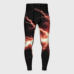 Тайтсы мужские Lightning red, цвет: 3D-принт