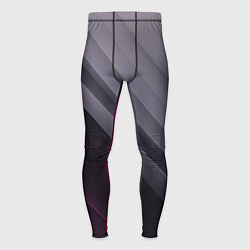 Тайтсы мужские Color black grey, цвет: 3D-принт