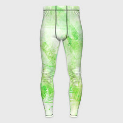 Тайтсы мужские Абстракция - light green atom, цвет: 3D-принт