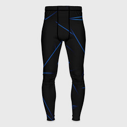 Тайтсы мужские Color blue line, цвет: 3D-принт