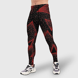 Тайтсы мужские Triangles with dots, цвет: 3D-принт — фото 2