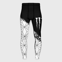 Тайтсы мужские Monster energy geometry splash, цвет: 3D-принт