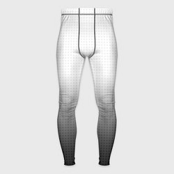 Мужские тайтсы Из белого в чёрный градиент с точками