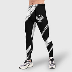 Тайтсы мужские Дагестан - брызги, цвет: 3D-принт — фото 2