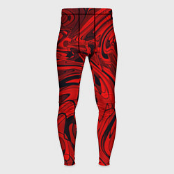 Тайтсы мужские Красный смешение пластика, цвет: 3D-принт