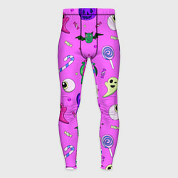 Тайтсы мужские Halloween pink, цвет: 3D-принт