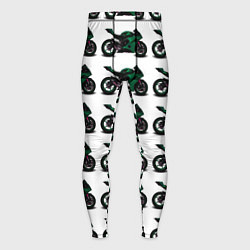 Мужские тайтсы Motorbike dark green